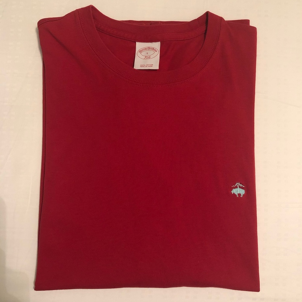 Brand New Classic Red Brooks Brothers Tee Shirt